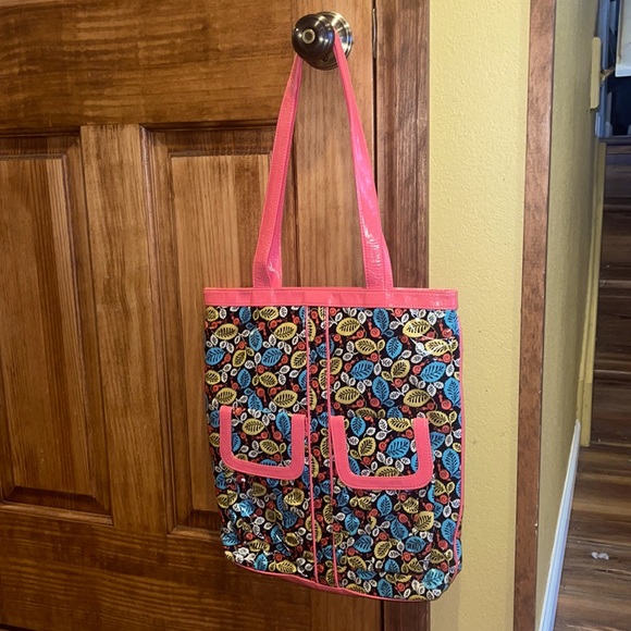 Vera Bradley Happy Snails Frill Tote - Picture 2 of 7